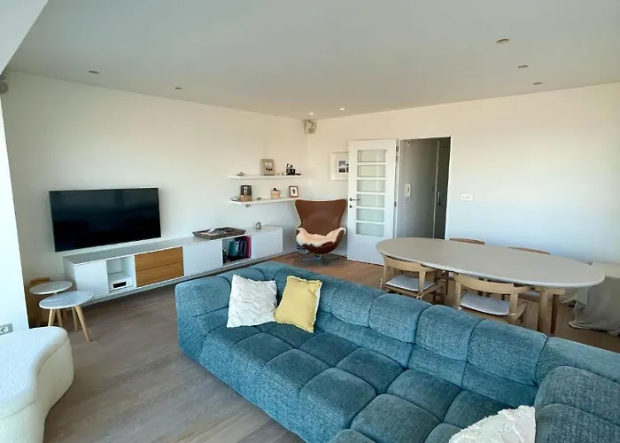 شقة Zonnig Hoekappartement Met Zeezicht Duinbergen كنوك هايست